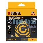 Рулетка геодезическая Denzel 20 м х 15 мм, закрытый корпус, фиберглассовая лента