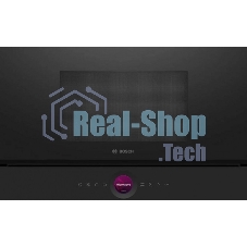 Встраиваемая микроволновая печь Bosch BEL7321B1 черный, 21 л, 900 Вт, переключатели - сенсор, поворотный механизм