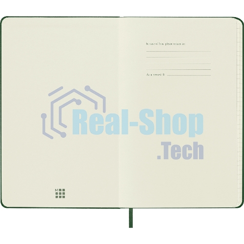 Блокнот Moleskine CLASSIC QP061K15 Large 130х210 мм, 240 страниц, клетка, твердая обложка, зеленый