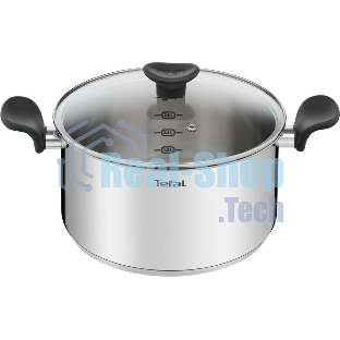 Кастрюля Tefal Primary E3084674 5.2 л. d=24 см (с крышкой) стальной (2100120958)