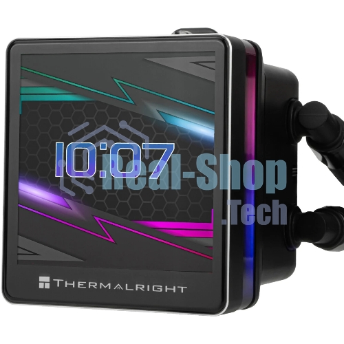 Водяное охлаждение для процессора Thermalright Grand Vision 360 (360mm, LED, Black, ARGB/Fans: 3x120mm, 80.45CFM, 29.4dBA, 2150RPM/Pump height 72.5mm, 6400RPM, Rad thickness 27mm/S: 1700, 1200, 1851, 115X, 2011, 2066, AM5, AM4)