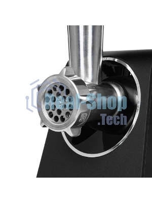 Мясорубка электрическая Bosch MFWS440B черный, 1900 Вт, 2.5 кг/мин, реверс, защита от перегрузки, насадки - 7