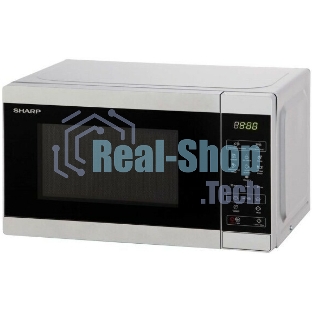 Микроволновая печь Sharp R-2800RSL серебристый, 20 л, 800 Вт, переключатели - сенсор