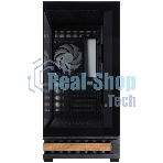 Компьютерный корпус ZALMAN P40 NAMU, ATX, черный, WINDOW, WOODEN ELEMENTS, 2xCombo(2.5” or 3.5”), 1xUSB TYPE-C, 2xUSB 3.0, SIDE 3x120мм ARGb, REAR 1x120мм ARGb
