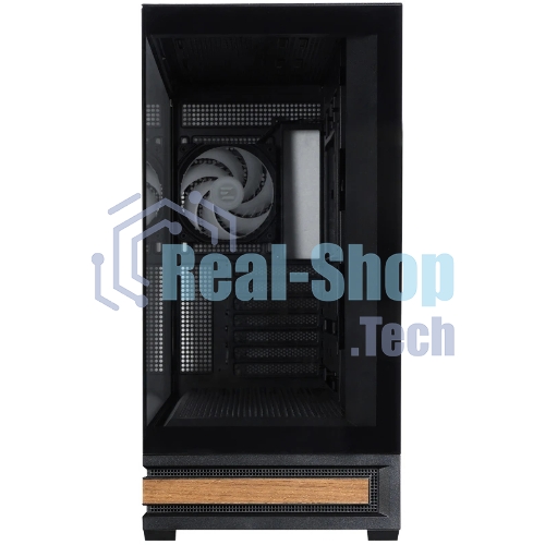 Компьютерный корпус ZALMAN P40 NAMU, ATX, черный, WINDOW, WOODEN ELEMENTS, 2xCombo(2.5” or 3.5”), 1xUSB TYPE-C, 2xUSB 3.0, SIDE 3x120мм ARGb, REAR 1x120мм ARGb