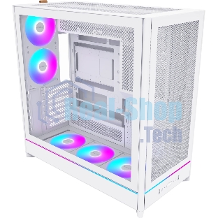Компьютерный корпус Montech HS01 PRO белый без БП ATX 5x120мм 2xUSB 3.0 1xUSB3.1 audio