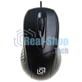 Мышь проводная Oklick 305M черный, 1000 dpi, USB, кнопки - 3
