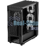 Компьютерный корпус Deepcool MATREXX 55 V4 без БП, боковое окно (закаленное стекло), 3xARGb LED 140мм вентилятора спереди, 1xARGb LED 120мм вентилятор сзади, черный, ATX