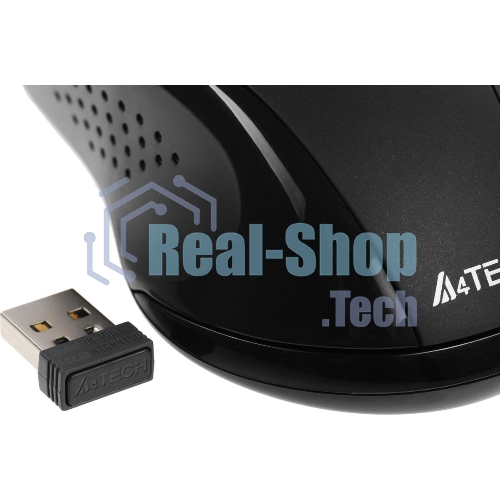 Мышь беспроводная A4Tech G9-500FS черный, 1200 dpi, радиоканал, USB, кнопки - 4