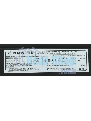 Индукционная варочная панель Maunfeld AVI292BK, конфорок: 2 шт., стеклокерамика, независимая, черный