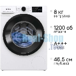 Стиральная машина Gorenje WPNEI82SBSWIFI/C белая, загрузка фронтальная 8кг, 1200 об/мин., класс: A+++