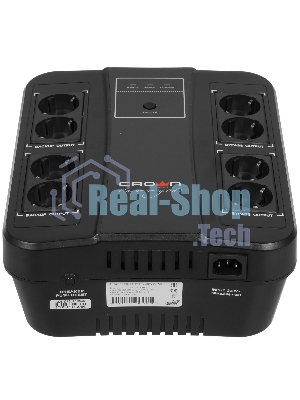 Источник бесперебойного питания CMUS-255 EURO SMART/650 ВА/390 Вт/8 х CEE 7 (евророзетка)