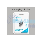 Кард-ридер Vention CLMH0/серый/OTG USB 2.0 CM/MicroSD/USB Type-C/металл