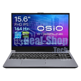 Ноутбук OSIO CyberLine C150i-003/ i5-12600H /NVidia RTX 4060/16/512/NoOS/(Ghz)/Gb/Ext: + не МПТ
