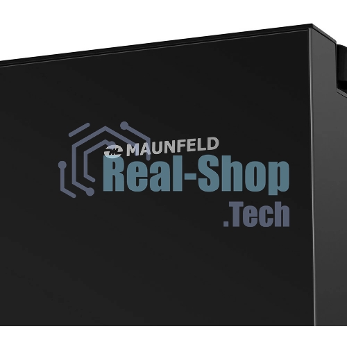 Холодильник Maunfeld MFF177NFB Slim Inverter черный двухкамерный 352/198л морозилка слева, No Frost, Side by Side