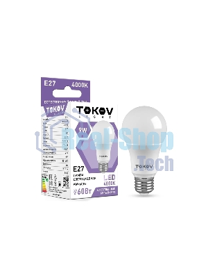 Лампа светодиодная TOKOV ELECTRIC 9 Вт G45 4000К Е27 176-264В