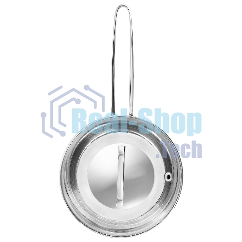 Ковш APPETITE SH05253 pretty 1,5 лиз нерж. стали. Объем 1,5л, размеры: 16х7,5 см, стекл. крышка, прутковая ручка,подар.коробка