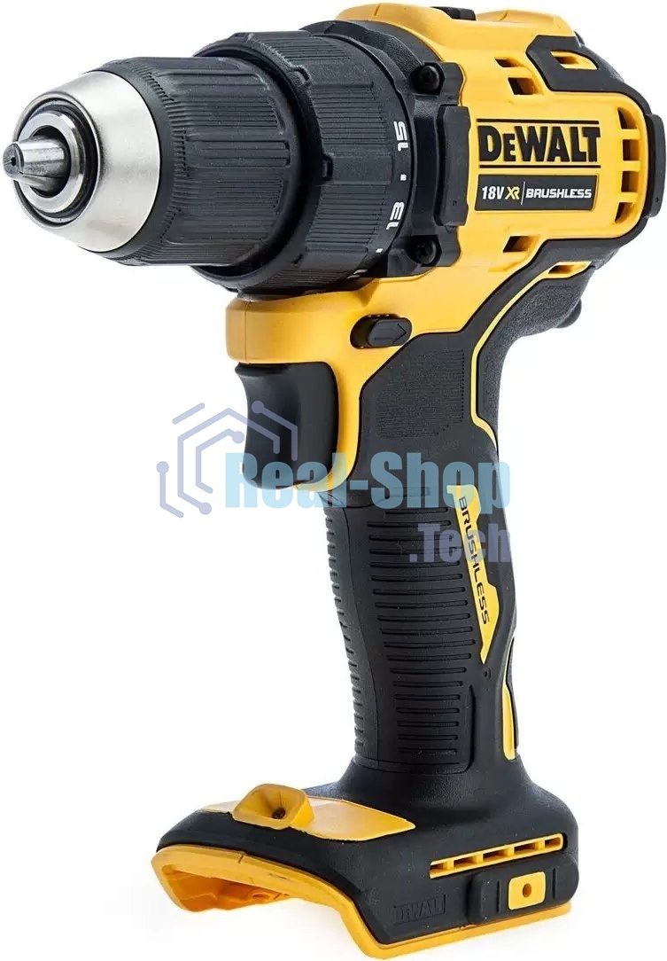 Дрель-шуруповерт DeWalt DCD708N-XJ, 18 В, 0 Ач, 65 Нм, щеточный