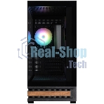 Компьютерный корпус ZALMAN P40 NAMU, ATX, черный, WINDOW, WOODEN ELEMENTS, 2xCombo(2.5” or 3.5”), 1xUSB TYPE-C, 2xUSB 3.0, SIDE 3x120мм ARGb, REAR 1x120мм ARGb