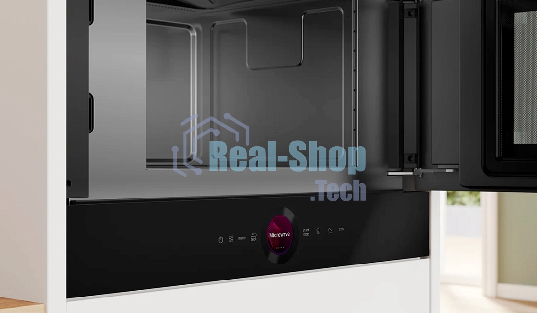 Встраиваемая микроволновая печь Bosch BEL7321B1 черный, 21 л, 900 Вт, переключатели - сенсор, поворотный механизм