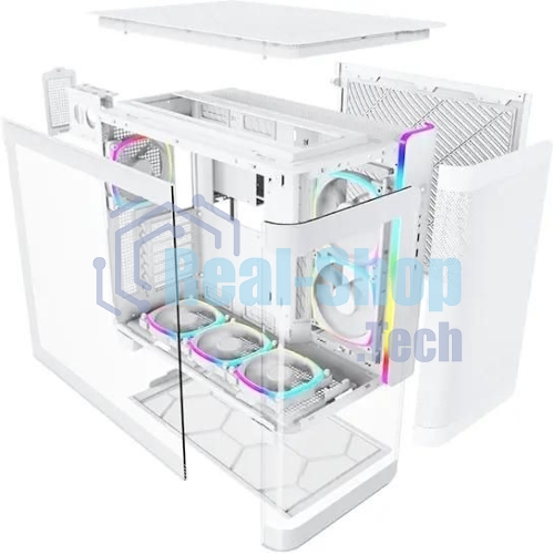 Компьютерный корпус Montech King 95 Pro белый без БП ATX 4x120мм 2x140мм 2xUSB3.0 1xUSB3.1 audio bott PSU