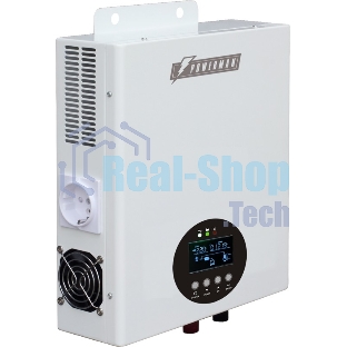 Источник бесперебойного питания ИБП POWERMAN Smart 800 HYBRID, линейно-интерактивный, 800ВА/480Вт, 165-265В, 2 евророзетки, внешняя свинцово-кислотная (AGM, GEL, FB) или LiFePO4 батарея на 12В емкостью от 55Ач (не входит в комплект поставки), ток заряда до 15А, ЖК-дисплей, навесной, 310мм х 270мм х 85мм, 6.6кг.