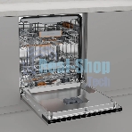 Посудомоечная машина встраиваемая Gorenje GV673B65 16 комплектов, 3 корзины, инверторный мотор, отсрочка старта, Wi-Fi управление, сенсорное управление, полный AquaStop, сенсор уровня воды, энергоэффективность А+++, уровень шума 42 дБ, белый