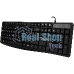 Клавиатура проводная Oklick 145M, USB, черный