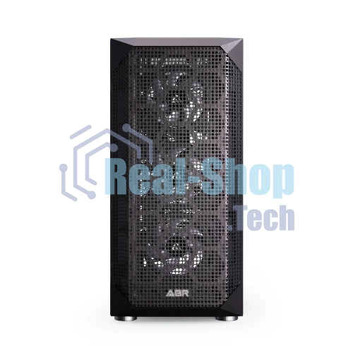 Компьютерный корпус ABR Quantum черный (1хUSB Type-C, 2хUSB 2.0, HD Audio, 4xRGb Fan, ATX, E-ATX)