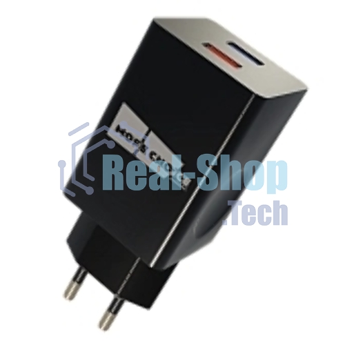 Сетевое зарядное устройство MORE CHOICE (4627151195100) NC55QCm QC3.0 черный