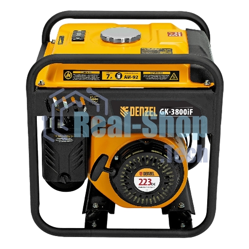 Генератор инверторный Denzel GK-3800iF, 3,8 кВт, 230 В, ручной старт