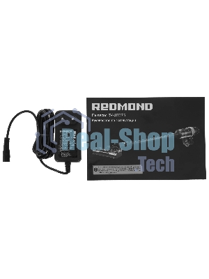 Пылесос вертикальный Redmond RV-UR375 черный, питание от аккумулятора, 140 Вт, уборка сухая, пылесборник 0.6 л