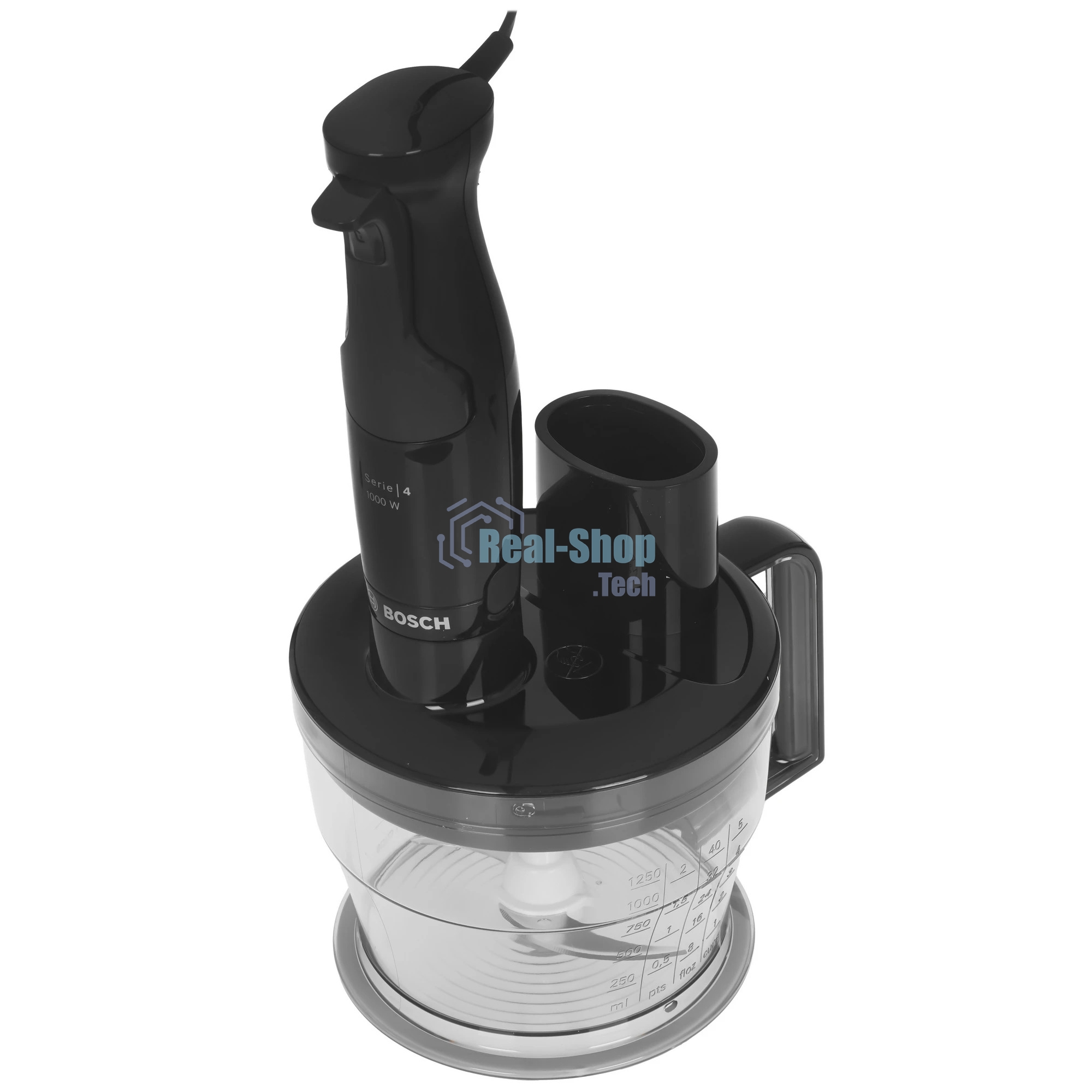 Блендер погружной Bosch MSM4B670 черный, 1000 Вт, плавная регулировка, турбо