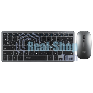 Комплект клавиатура+мышь Qumo Paragon K15/M21 беспроводной, USB, 1600 DPI, черный