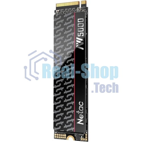 Накопитель SSD Netac NV5000-T, 1Tb, M.2 2280, PCIe 4.0 x4, NVMe, R/W 4800/4600, с радиатором