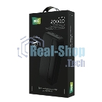 Портативный аккумулятор MORE CHOICE (4620202552914) PB25-20 20000mAh 2USB+Type-C+1micro USB 2.0A, черный