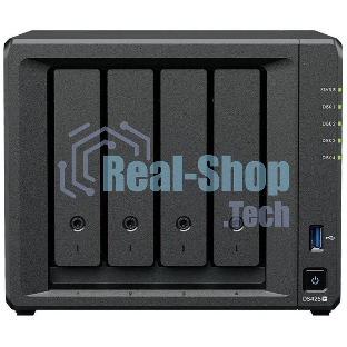 Сетевое хранилище Synology DiskStation DS425+ черный (Intel J4125/2Gb/4(3.5