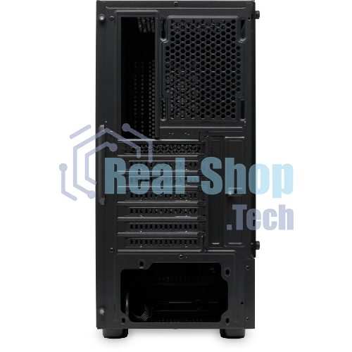 Компьютерный корпус без блока питания Case HSPD M540, Mesh Mid Tower, черный, TG, 0.45 SPCC, no fans, ATX, mATX, mITX, 160/300/150мм, 2x2.5