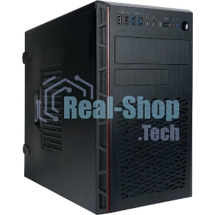 Компьютерный корпус Mini Tower InWin EMR065 черный U3.0*2+U2.0*2 A(HD) +intrusion switch mATX