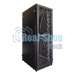Шкаф серверный напольный 42U (800 1200) дверь перфорированная, задние двойные перфорированные