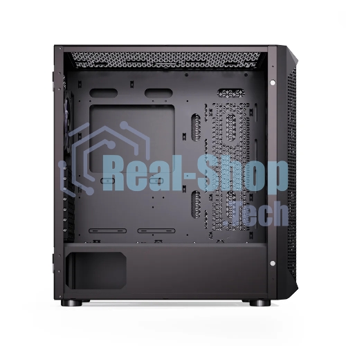 Компьютерный корпус ABR Quantum черный (1хUSB Type-C, 2хUSB 2.0, HD Audio, 4xRGb Fan, ATX, E-ATX)