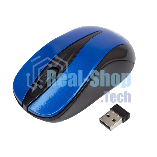 Мышь беспроводная HIPER HOMW-062 синий, 1000 dpi, радиоканал, USB, кнопки - 3