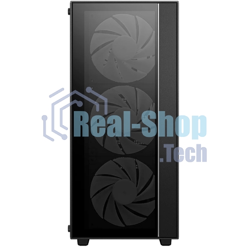 Компьютерный корпус Deepcool MATREXX 55 V4 без БП, боковое окно (закаленное стекло), 3xARGb LED 140мм вентилятора спереди, 1xARGb LED 120мм вентилятор сзади, черный, ATX
