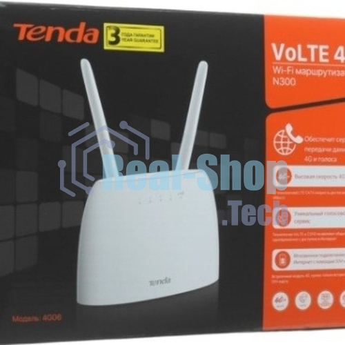 Роутер Tenda 4G06, 4G LTE и 4G VoLTE wiFi
