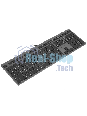 Клавиатура A4Tech Fstyler FX60H проводная, USB Type-A, серый