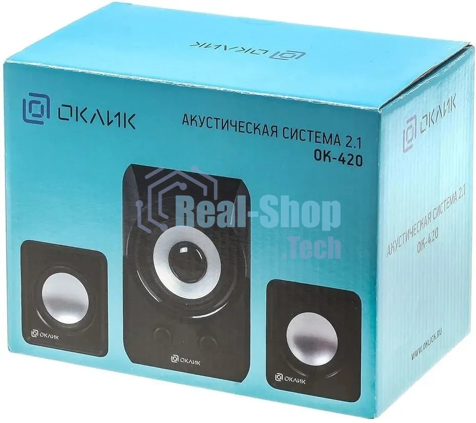 Акустическая система Oklick OK-420 2.1 черный 11Вт