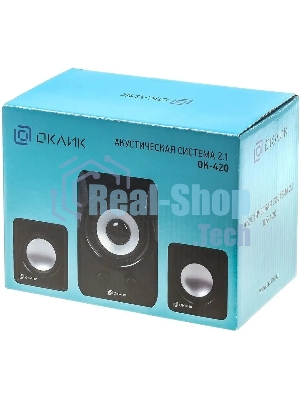 Акустическая система Oklick OK-420 2.1 черный 11Вт