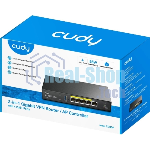 Контроллер Cudy C200P 10/100/1000BASE-TX