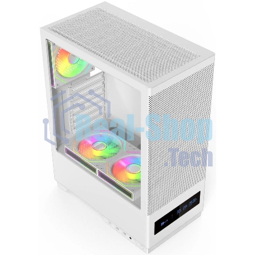 Компьютерный корпус ACD Citadel 108DW ATX, Type-C + 2 X USB ports + HD audio combo, Mesh, TG, белый