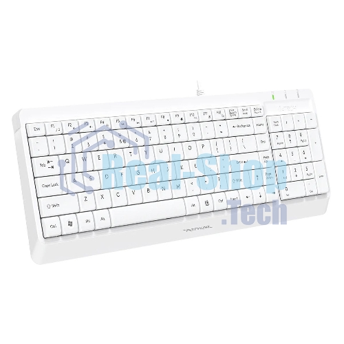 Комплект клавиатура+мышь A4Tech FStyler F1512 проводной, USB, 1200 DPI, белый